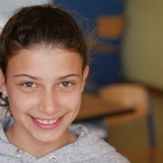 Smiling teen girl