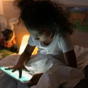 Young child with tablet