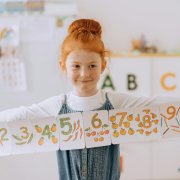 Girl kindergartner