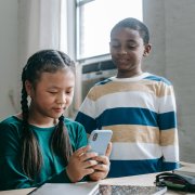 Preteen on social media