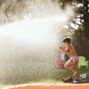 Summer sprinkler fun